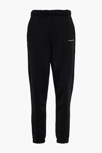 ALEXANDERWANG.T Printed French cotton-blend terry track pants