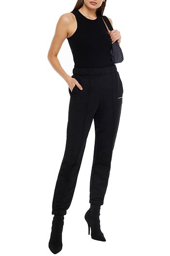 ALEXANDERWANG.T Printed French cotton-blend terry track pants