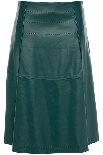 PIAZZA SEMPIONE Pleated leather skirt