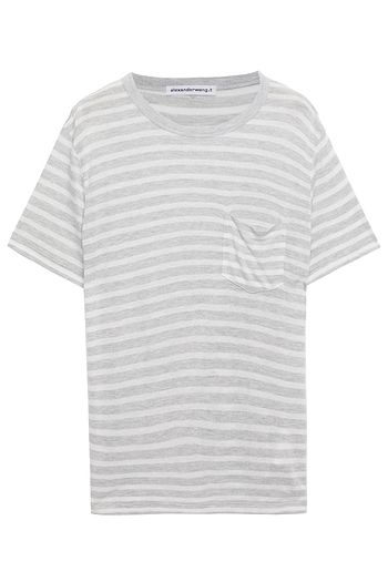 ALEXANDERWANG.T Striped slub jersey T-shirt