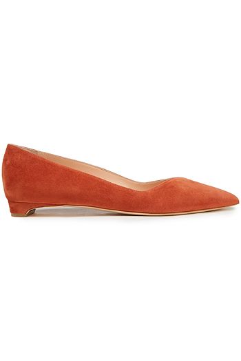 RUPERT SANDERSON Juliette suede point-toe flats