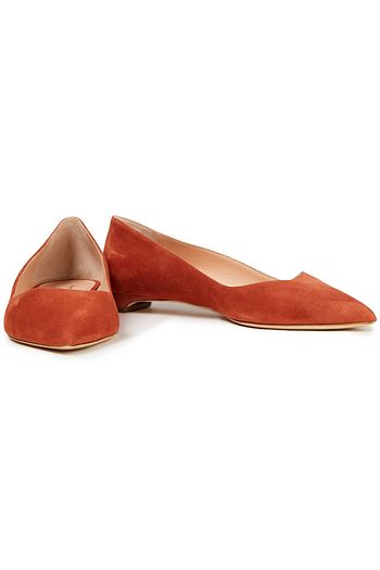 RUPERT SANDERSON Juliette suede point-toe flats