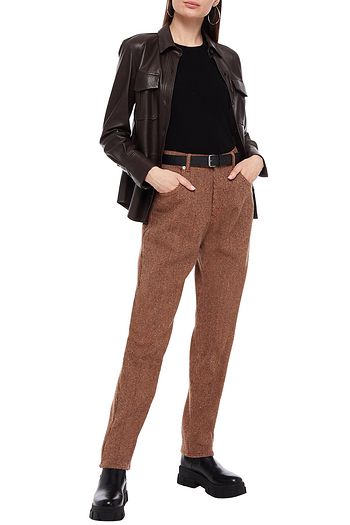 MIU MIU Wool-blend tapered pants