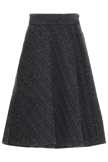 MIU MIU Brushed open-knit skirt
