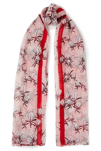 FURLA Like Stola floral-print silk-chiffon scarf
