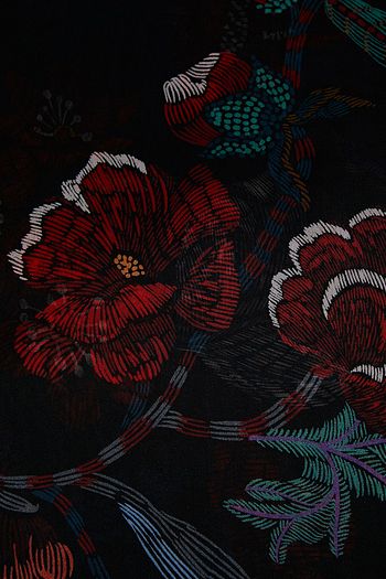 FURLA Printed silk-chiffon scarf