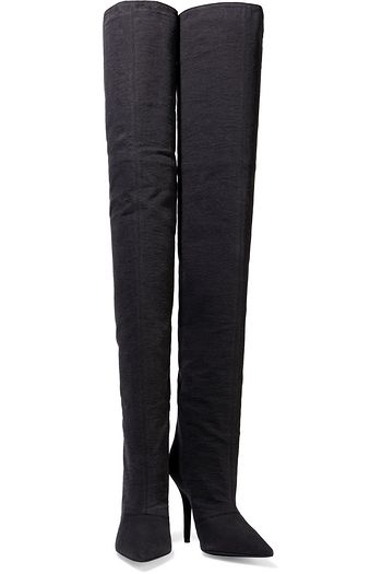 YEEZY Canvas thigh boots