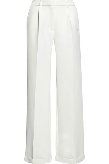OFF-WHITE™ Printed cady wide-leg pants