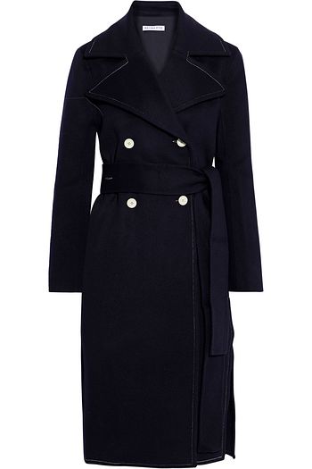 REJINA PYO Simone double-breasted belted wool-blend felt coat