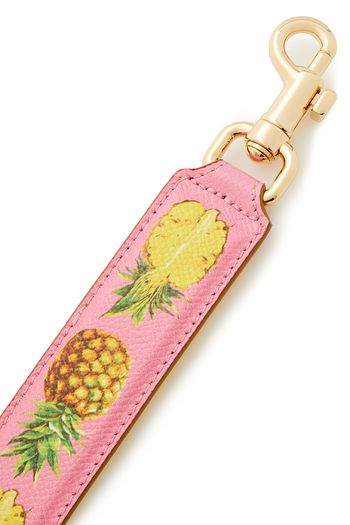 DOLCE & GABBANA Bedruckter Taschenriemen aus Narbenleder