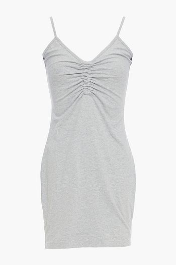 ALEXANDERWANG.T Ruched stretch-cotton jersey mini dress