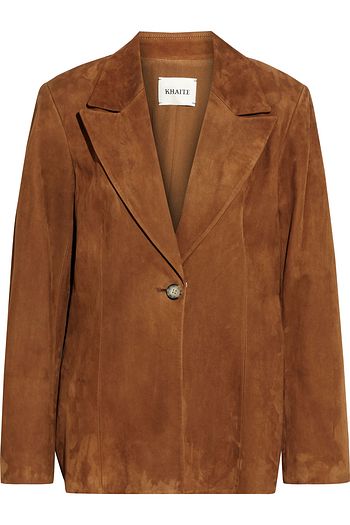 KHAITE Erica suede blazer