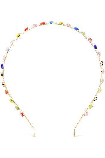 ROSANTICA Sapore goldfarbenes Haarband mit Zierperlen