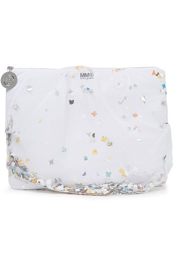 MM6 MAISON MARGIELA Verzierte Clutch aus Tüll