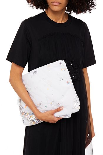 MM6 MAISON MARGIELA Verzierte Clutch aus Tüll