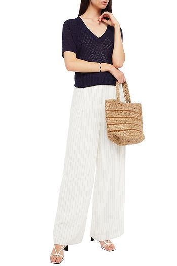 CECILIE COPENHAGEN Pointelle-knit top