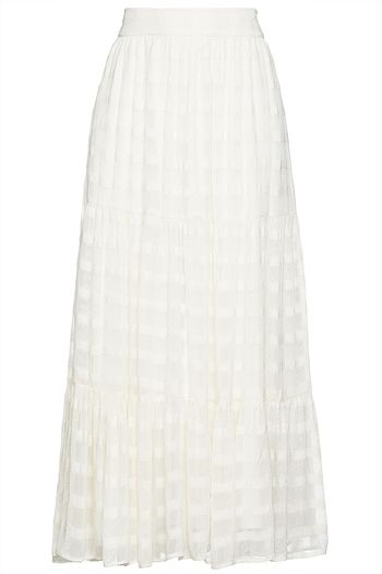 WALTER BAKER Lucy gathered jacquard midi skirt