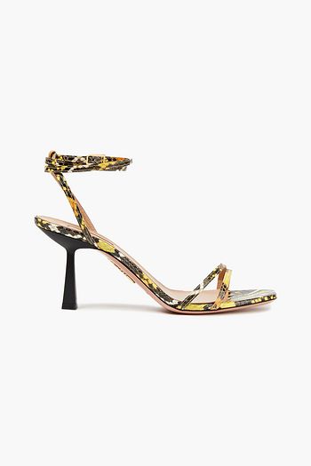 AQUAZZURA Isbael 75 Sandalen aus Elapheleder
