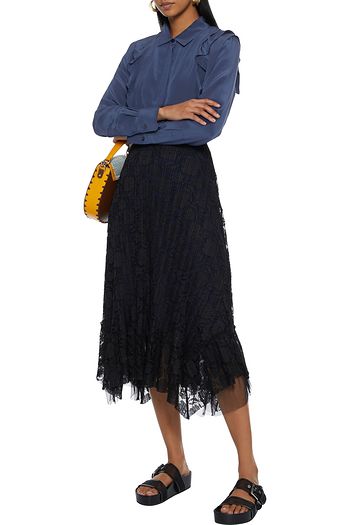 SEE BY CHLOÉ Ruffled silk crepe de chine shirt
