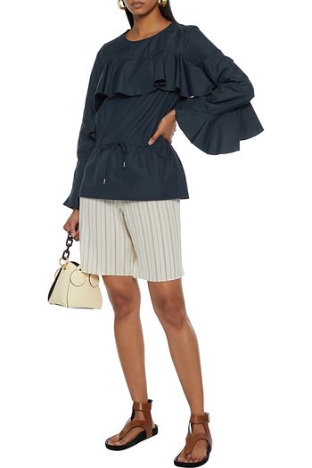 SEE BY CHLOÉ Ruffled cotton-poplin top
