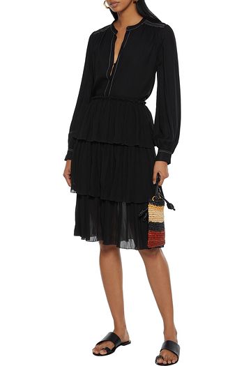 SEE BY CHLOÉ Tiered georgette skirt