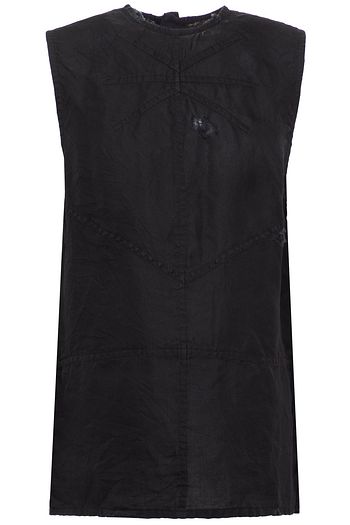 MIU MIU Distressed silk-organza top