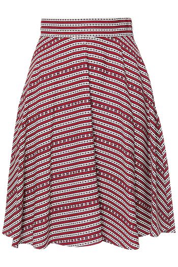 MIU MIU Printed stretch-crepe mini skirt