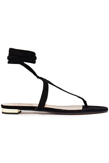 AQUAZZURA June Sandalen aus Veloursleder