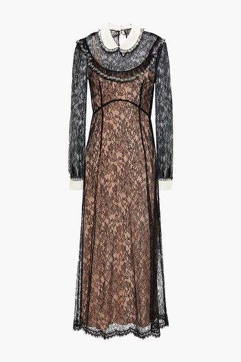 MIU MIU Embellished corded lace maxi dress
