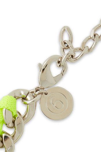 MM6 MAISON MARGIELA Silver-tone and neon cord necklace