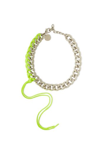 MM6 MAISON MARGIELA Silver-tone and neon cord necklace