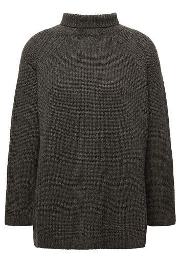 GENTRYPORTOFINO Mélange ribbed wool and cashmere-blend turtleneck sweater