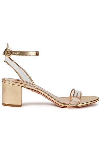 AQUAZZURA Minimalist 50 Sandalen aus PVC und Leder