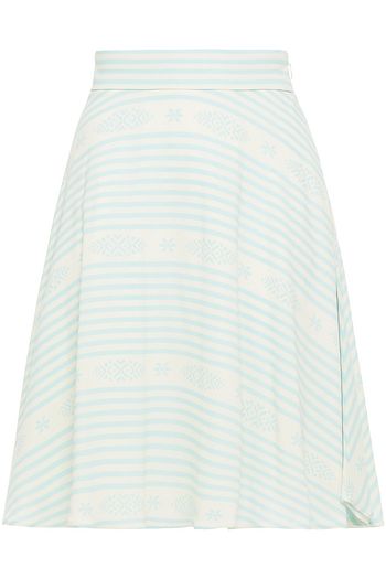MIU MIU Printed crepe skirt