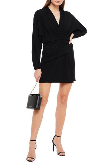 IRO Ricama pleated crepe mini dress