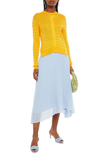 MIU MIU Cable-knit cotton cardigan