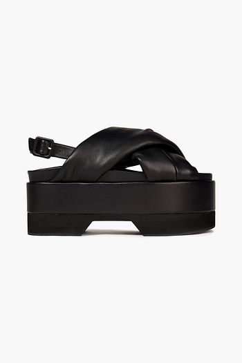 SIMONE ROCHA Leather platform slingback sandals