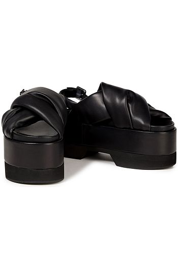 SIMONE ROCHA Leather platform slingback sandals