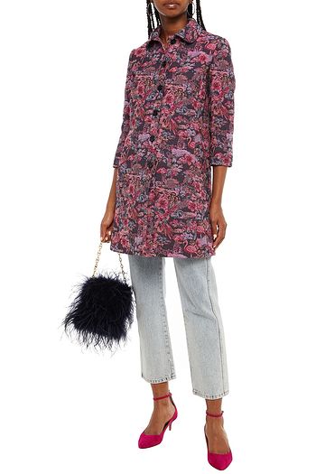 MIU MIU Cotton-blend jacquard coat