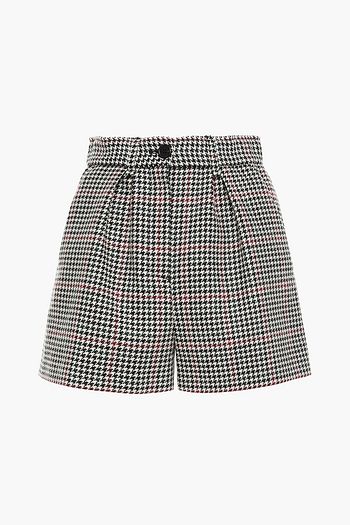 MAJE Shorts aus Tweed mit Hahnentrittmuster