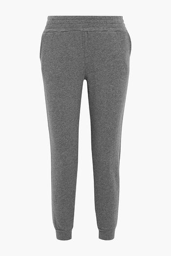 ALICE + OLIVIA NYC French cotton-blend terry track pants