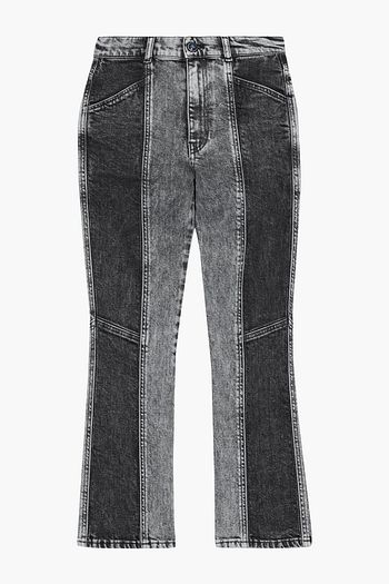 IRO Tika paneled acid-wash high-rise skinny jeans