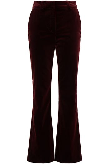 CLAUDIE PIERLOT Cotton-blend velvet flared pants