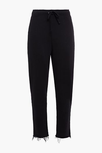 IRO Ghana textured French cotton-terry tapered pants