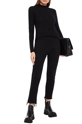IRO Ghana textured French cotton-terry tapered pants