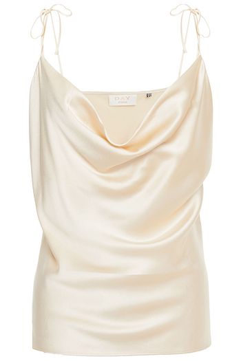 DAY BIRGER ET MIKKELSEN Tie-detailed stretch-silk satin camisole