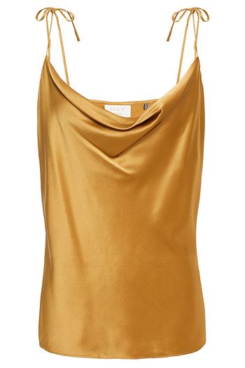 DAY BIRGER ET MIKKELSEN Tie-detailed stretch-silk satin camisole