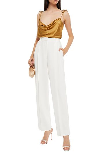 DAY BIRGER ET MIKKELSEN Tie-detailed stretch-silk satin camisole