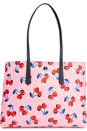 KATE SPADE NEW YORK Molly Cherries printed faux leather tote