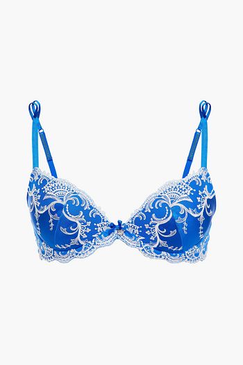 LISE CHARMEL Splendeur Soie embellished embroidered satin underwired bra